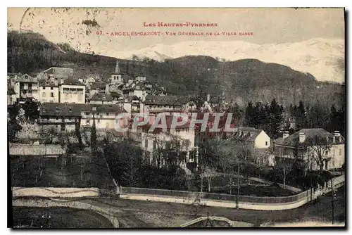 Cartes postales Les Hautes Pyrenees Argeles Gazost Vue generale de la Ville Basse