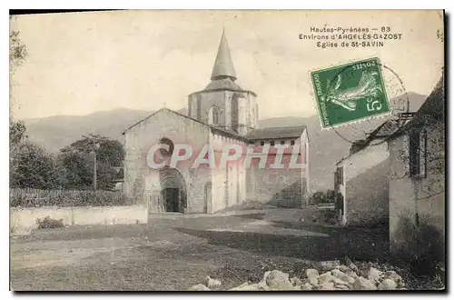 Cartes postales Hautes Pyrenees Environs d'Argeles Gazost Eglise de Saint Savin