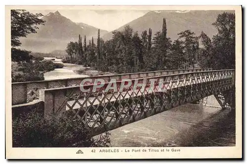 Cartes postales Argeles Le Pont de Tillos et le Gave