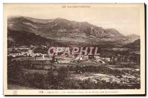 Cartes postales Les Hautes Pyrenees Argeles Vue generale prise de la Route des Eaux Bonnes