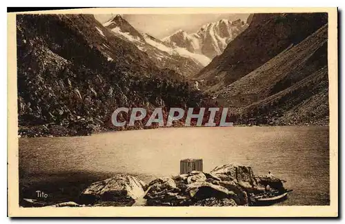 Ansichtskarte AK Les Pyrenees Environs de Cauterets Le Lac de Gaube (alt 1720 m)