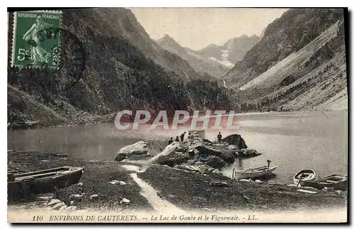 Ansichtskarte AK Environs de Cauteret Lac de Gaube et le Vignemale