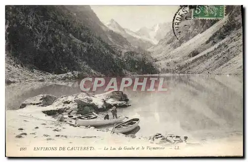 Ansichtskarte AK Environs de Cauteret Lac de Gaube et le Vignemale