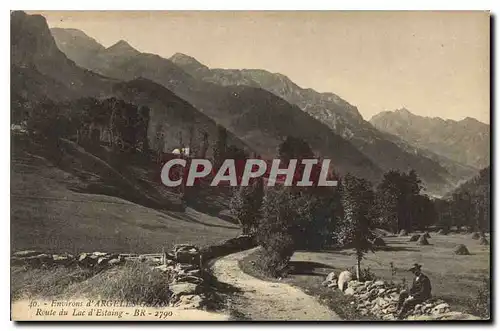 Cartes postales Route de Luz a Gavarnie Gedre Vue generale