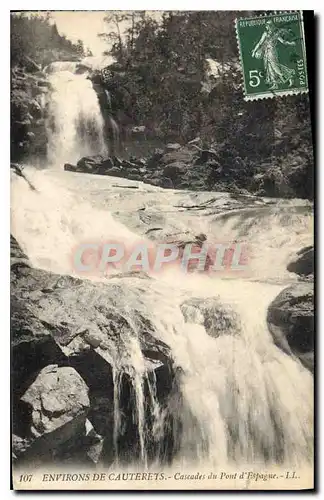 Cartes postales Environs d'Argeles Gazost Route du Lac d'Estaing