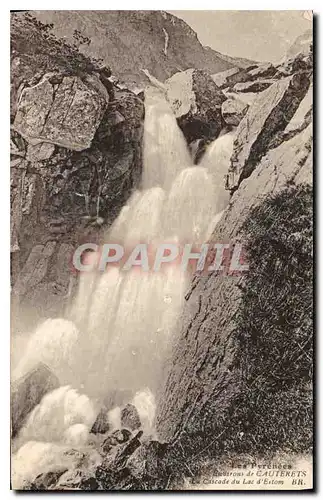 Ansichtskarte AK Environs de Cauteret La Cascade du Lac d'Estom