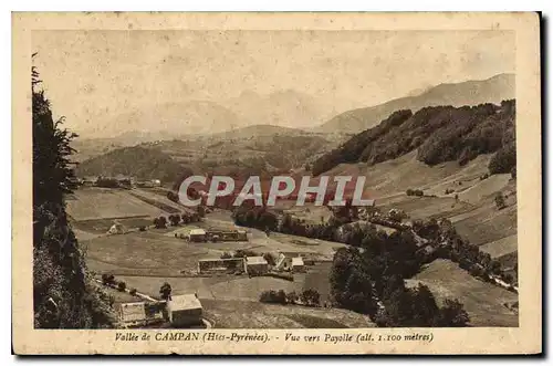 Cartes postales Vallee de Campan (Htes Pyrenees) Vue vers Payolle (alt 1100 m)