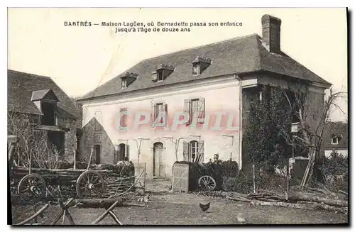 Cartes postales Bartres Maison Lagues ou Bernadette passe son enfance jusqu'a l'age de douze ans