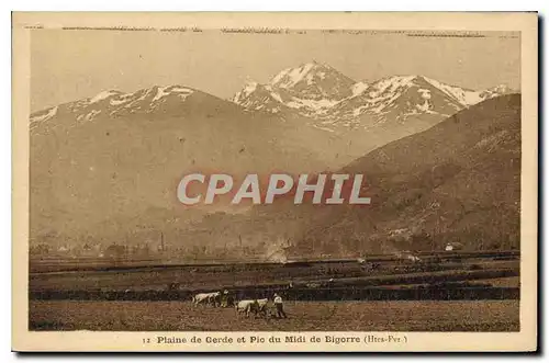 Cartes postales Plaine de Gerde et Pic du Midi de Bigorre (Htes Pyr)