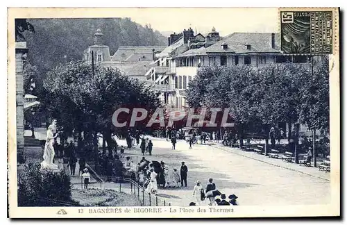 Cartes postales Bagnerres de Bigorre La Place des Thermes