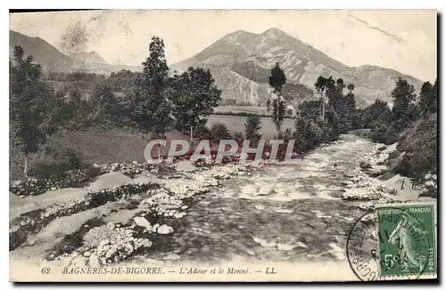 Cartes postales Bagneres de Bigorre L'Adour et le Monne