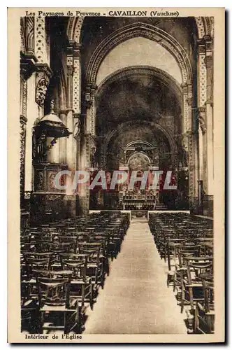 Cartes postales Cavaillon Interieur de l'Eglise