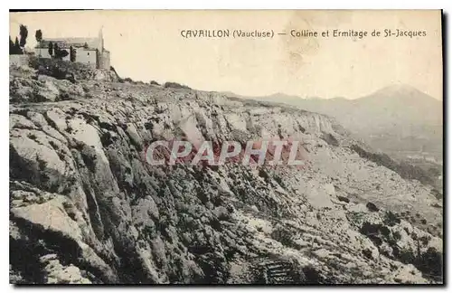 Cartes postales Cavaillon (Vaucluse) Colline et Ermitage de St Jacques