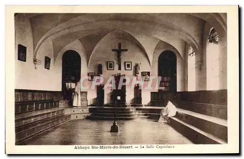 Ansichtskarte AK Abbaye Ste Marie du Desert La Salle Capitulaire