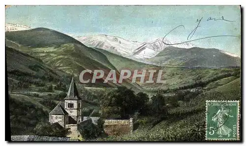 Cartes postales Luchon Village de St Aventin et glaciers des Gourcs Blancs