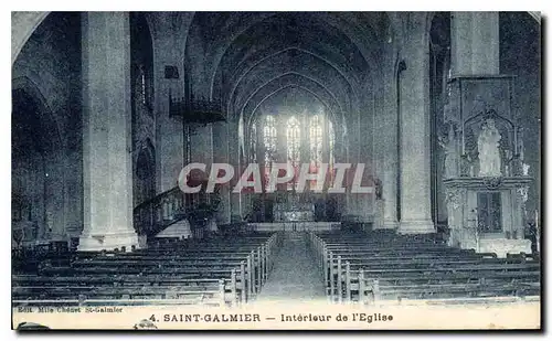 Cartes postales Saint Galmier Interieur de l'Eglise