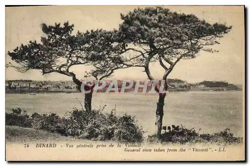 Cartes postales Dinard Vue generale prise de la Vicomte