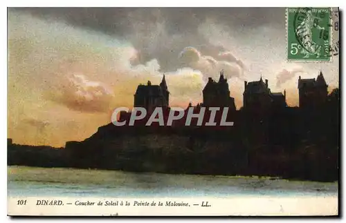 Cartes postales Dinard Coucher de Soleil a laPointe de la Malouine