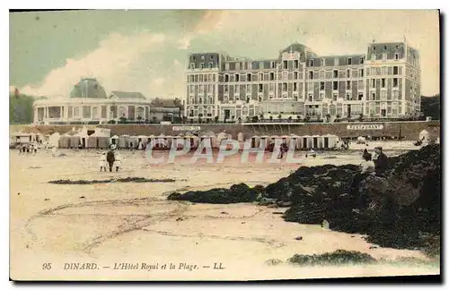 Ansichtskarte AK Dinard L'Hotel Royal et la PLage