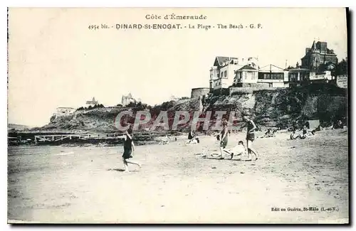 Ansichtskarte AK Cote d'Emeraude Dinard St Enogat La Plage