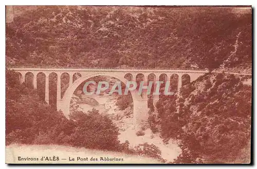 Cartes postales Environs d'Ales Le Pont des Abbarines