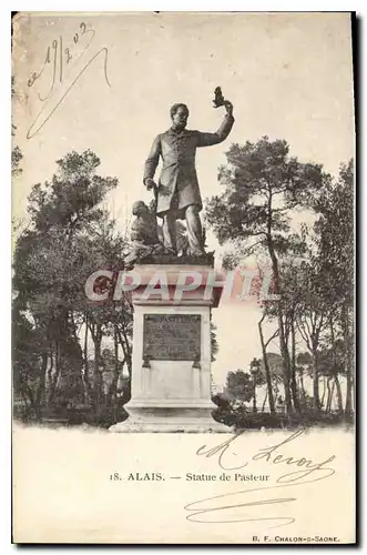 Cartes postales Alais Statue de Pasteur