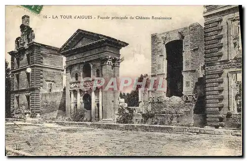 Ansichtskarte AK La Tour d'Aigues (Vaucluse) Facade principale du Chateau Renaissance