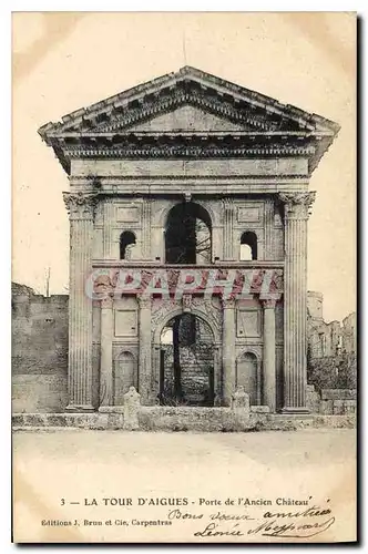 Cartes postales La Tour d'Aigues (Vaucluse) Porte de l'Ancien Chateau