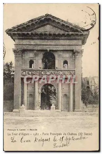 Cartes postales La Tour d'Aigues (Vaucluse) Porte Principale du Chateau