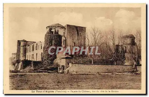 Ansichtskarte AK La Tour d'Aigues (Vaucluse) Facade du Chateau vue du cote de la Riviere