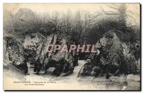 Cartes postales St Junien Cascade de la Glane aux Gros Rochers