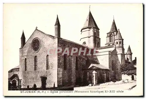 Cartes postales St Junien (H V) Eglise paroissiale (Monument historique) XI XIII siecle