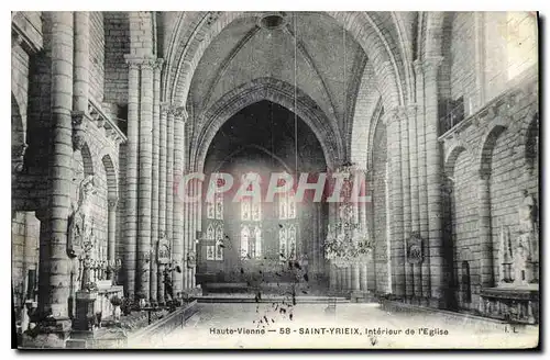 Ansichtskarte AK Haute Vienne Saint Yrieix Interieur de l'Eglise