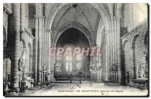Cartes postales Haute Vienne Saint Yrieix Interieur de l'Eglise