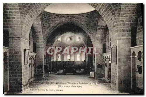 Cartes postales Solignac (Haute VIenne) Interieur de l'Eglise (Monument Historique)