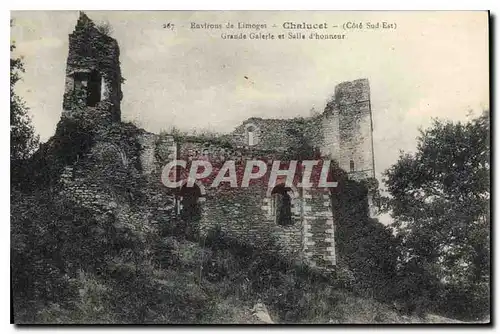 Cartes postales Environs de Limoges Chalucet (Cote Sud Est) Grande galerie et salle d'honneur