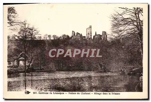 Ansichtskarte AK Environs de Limoges Ruines de Chalucet Mirage dans la Briance