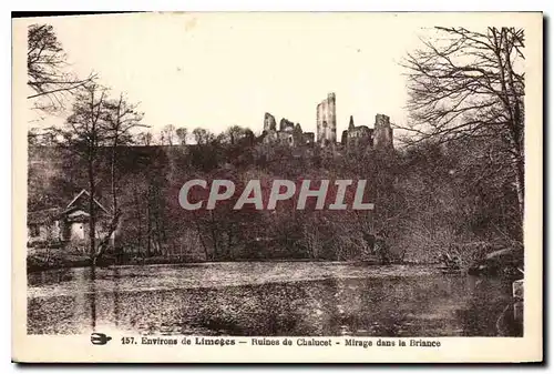 Cartes postales Environs de Limoges Ruines de Chalucet Mirage dans la Briance