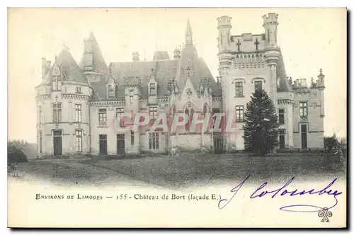 Cartes postales Environs de Limoges Le Chateau de Bort(Facade E)