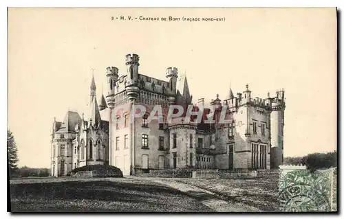 Cartes postales Environs de Limoges Le Chateau de Bort (Facade Nord Est)