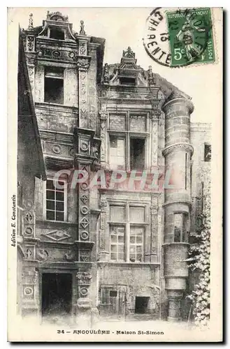 Cartes postales Angouleme Maison St Simon