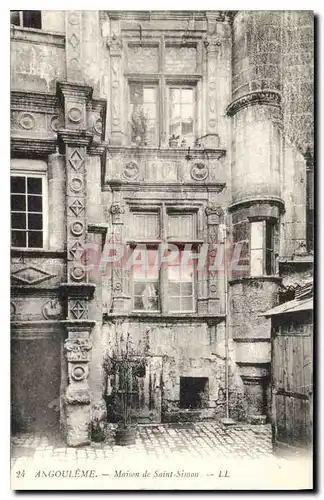 Cartes postales Angouleme Maison de Saint Simon