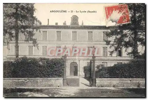 Cartes postales Angouleme Le Lycee (Facade)