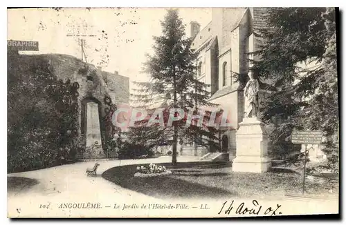 Cartes postales Angouleme Le Jardin de l'Hotel de Ville