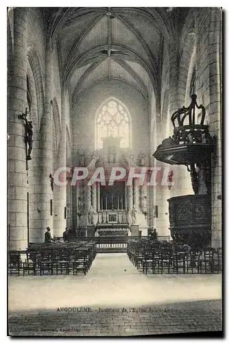 Ansichtskarte AK Angouleme Interieur de l'Eglise St Andre