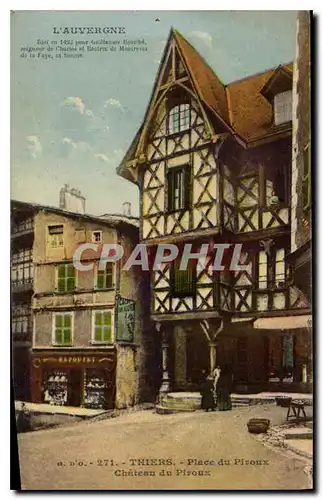 Cartes postales L'Auvergne Thiers Place du Piroux