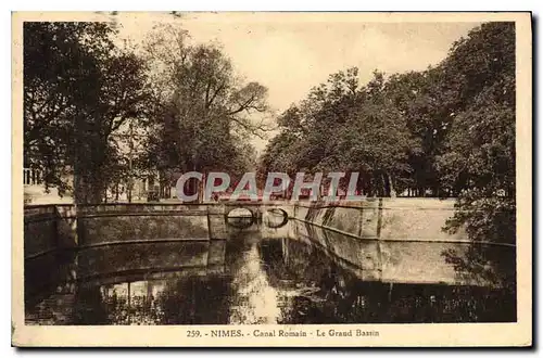 Cartes postales Nimes Canal Romain