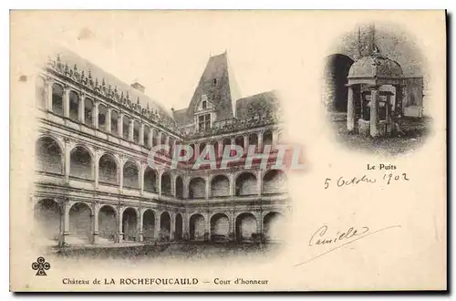 Cartes postales La Rochefoucauld Cour d'honneur