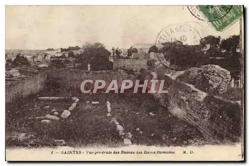 Ansichtskarte AK Saintew Vue generale des Ruines des Bains Romaine