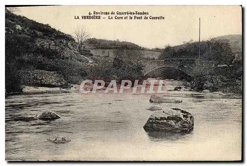 Ansichtskarte AK Environs de Charre les Tombes La Verdere La Cure et le Pont de Courette